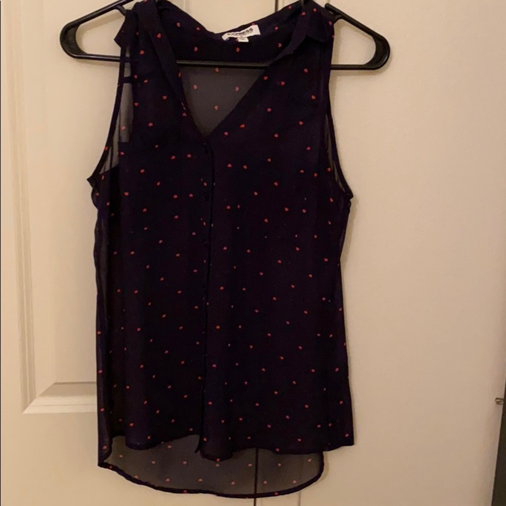 Express Sheer Sleeveless Top
